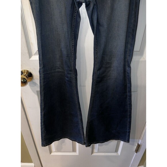 Free People We The Free Jeans Womens Sz 31 Pull On Flare Denim Pants hippy retro - Picture 3 of 8